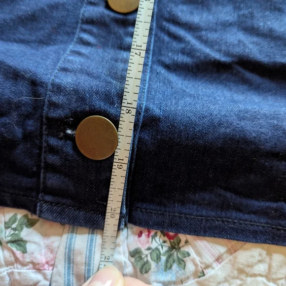 Eloquii Scallop Trim Denim Mini Skirt 20 2X Plus - Picture 4 of 6